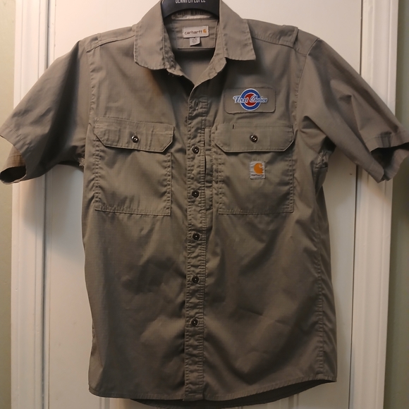Carhartt Men's Gray Short Sleeve Shirt - Picture 1 of 5